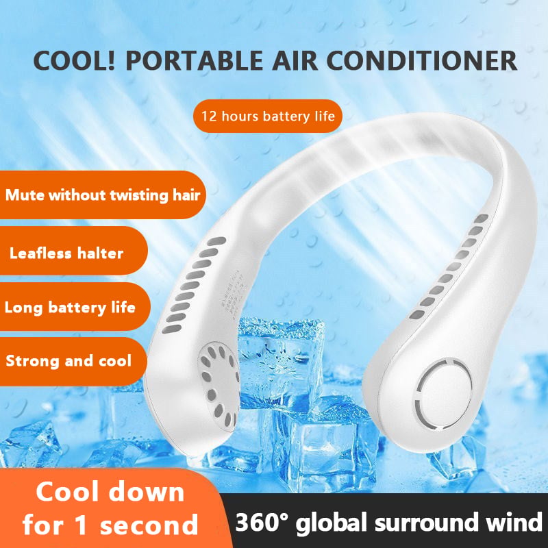 🔥Portable Neck Fan, Bladeless Hands Free Fan🔥