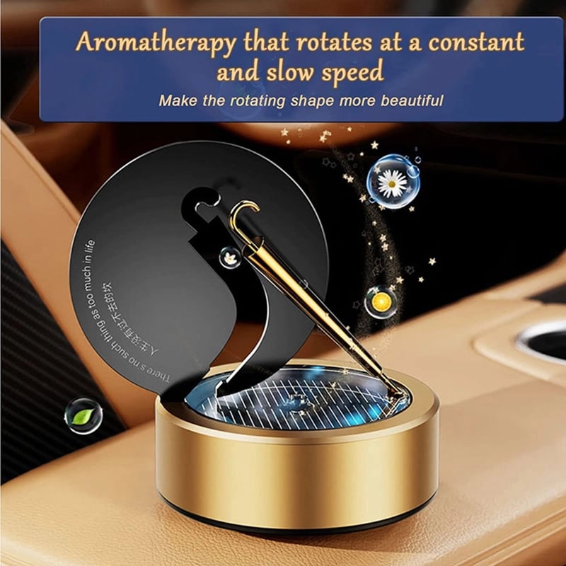 Rotating Umbrella Solar Car Aromatherapy Artwork