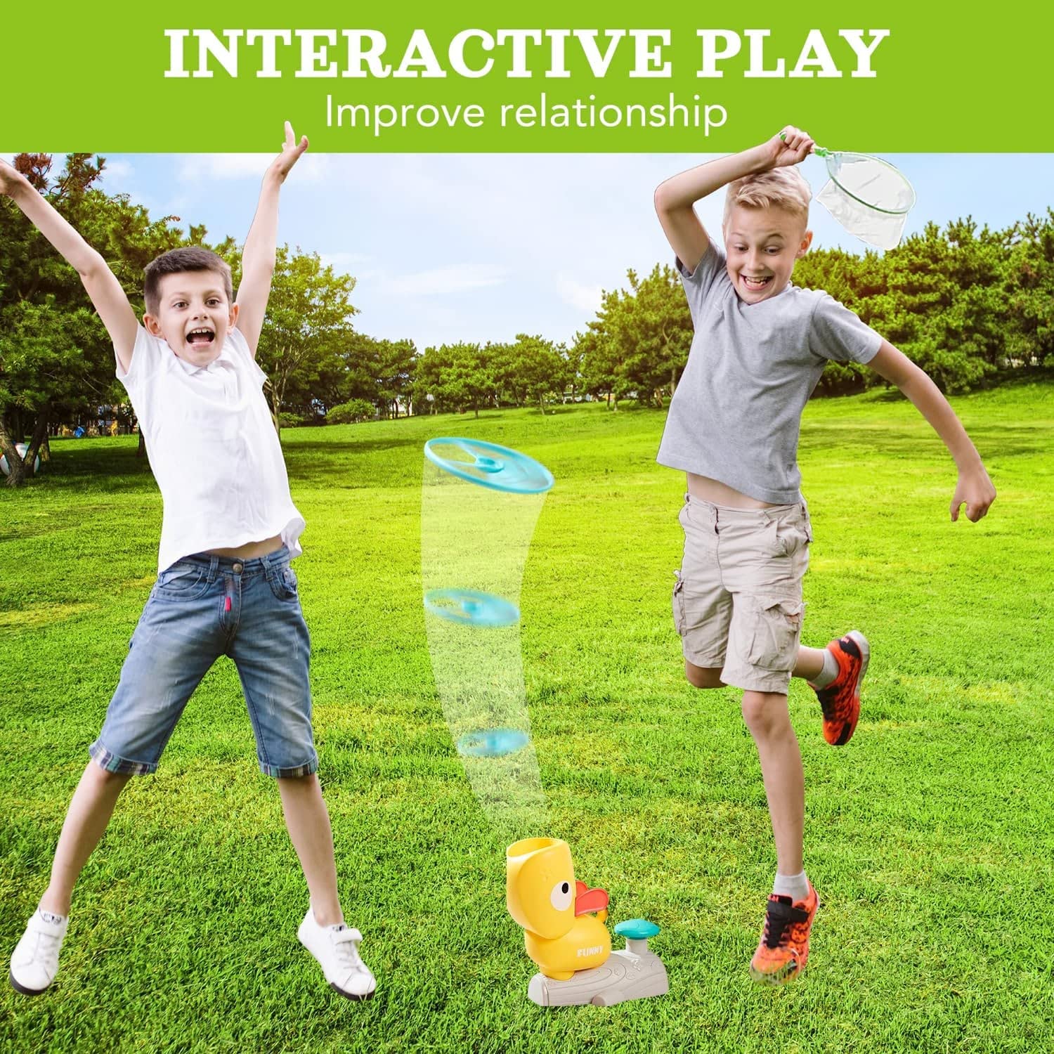 🎁Hot Sale🔥 Flying Disc Launcher Toy for Kids🔥Free shipping🔥