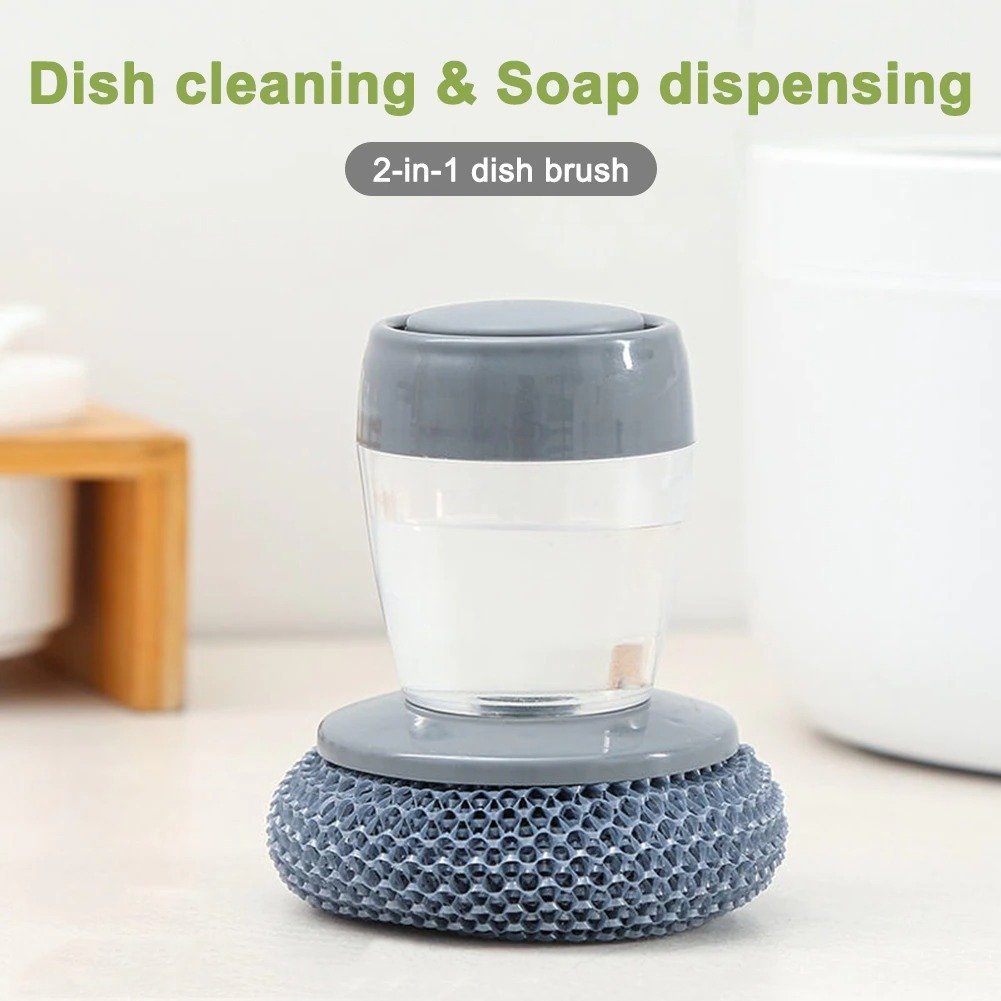 [🔥Hot Sale-Save 50% OFF]Soap Dispensing Palm Brush Storage Set - Free 2 Replacement Brushes