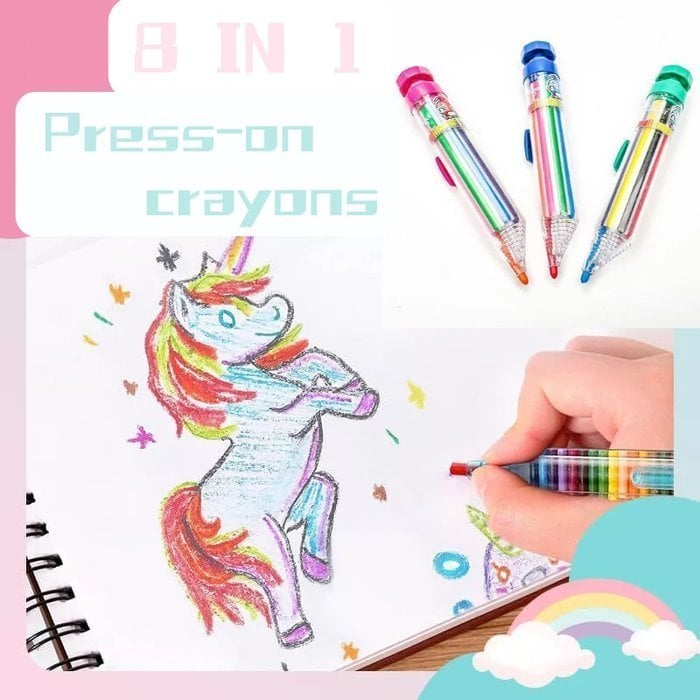 (🔥SAVE 49% OFF) 8 IN 1 CRAYONS