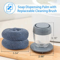 [🔥Hot Sale-Save 50% OFF]Soap Dispensing Palm Brush Storage Set - Free 2 Replacement Brushes