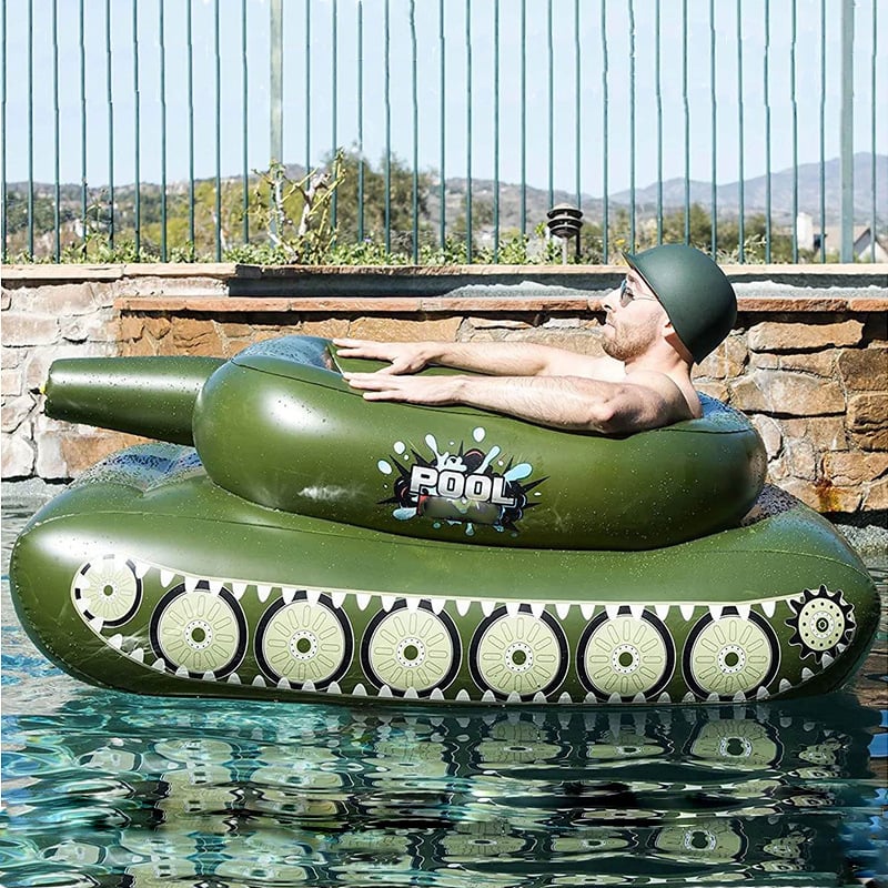 🔥Tank Pool Floats Adult Inflatable Tank Pool Float With Water Cannon🔥