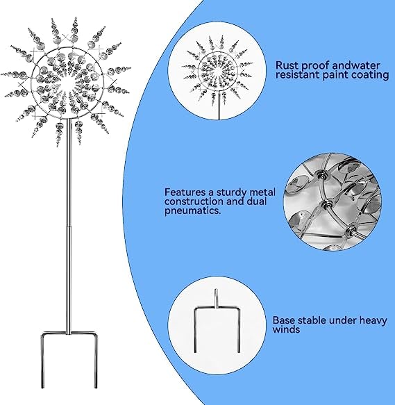 🎁HOT SALE🎁GARDEN MAGIC METAL KINETIC WINDMILL