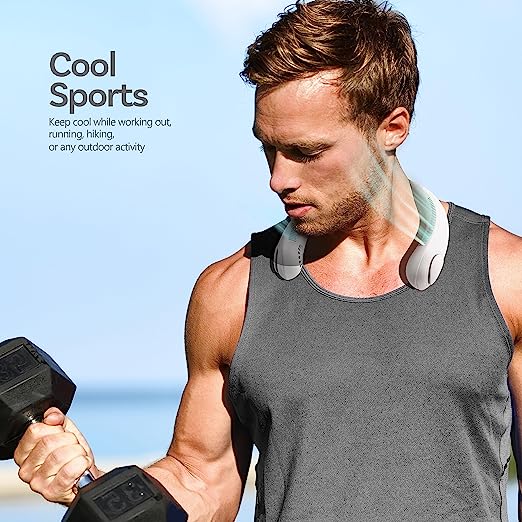 🔥Portable Neck Fan, Bladeless Hands Free Fan🔥
