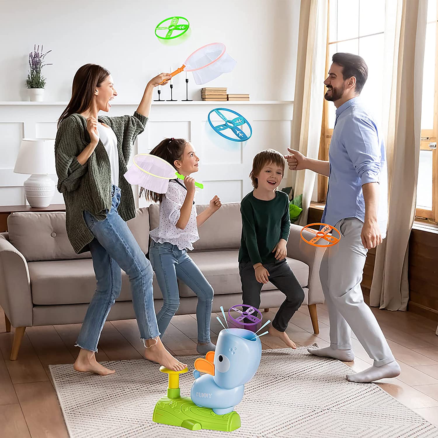 🎁Hot Sale🔥 Flying Disc Launcher Toy for Kids🔥Free shipping🔥