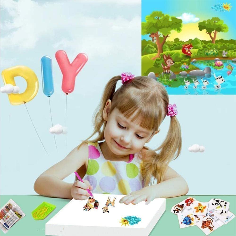 🔥Summer Hot Sale 48% OFF💖DIY children's free stick cartoon diamond painting🔥(Buy 6 Free Shipping)