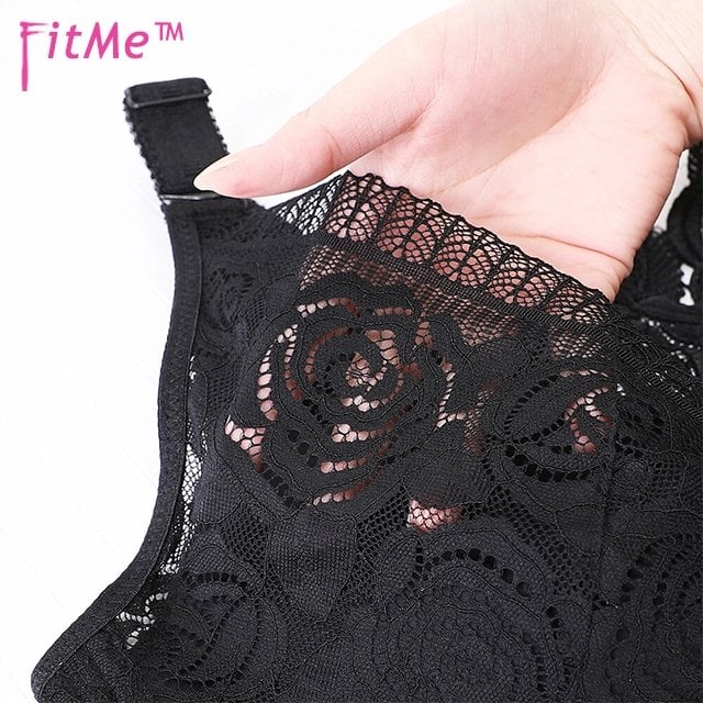 49% OFF-🔥FitMe Rose Embroidery Front Closure Wirefree Bra(Buy 2 Free Shipping)