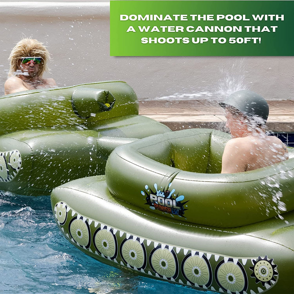 🔥Tank Pool Floats Adult Inflatable Tank Pool Float With Water Cannon🔥