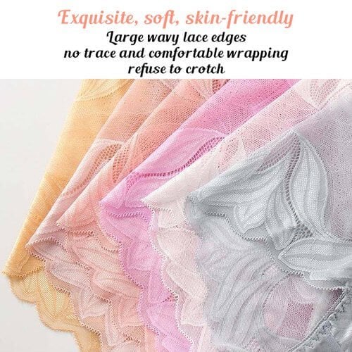 💝Hot Sale 💝-Ladies Silk Lace Handmade Underwear Pack