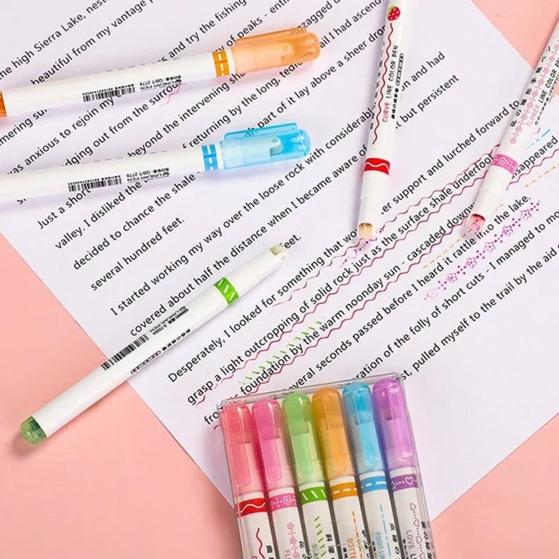 Curve Highlighter Pen✨Back to School Deals‎-49% OFF✨