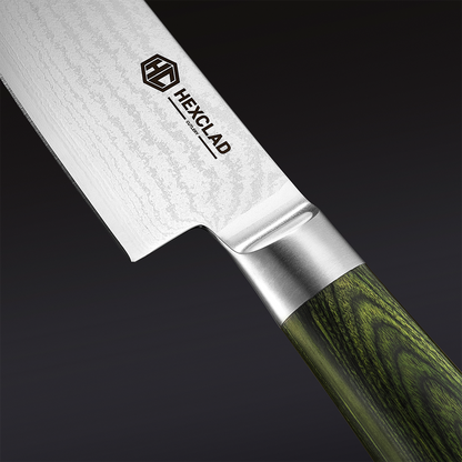 Damascus Steel Starter Knife Set, 2-pc (Green)