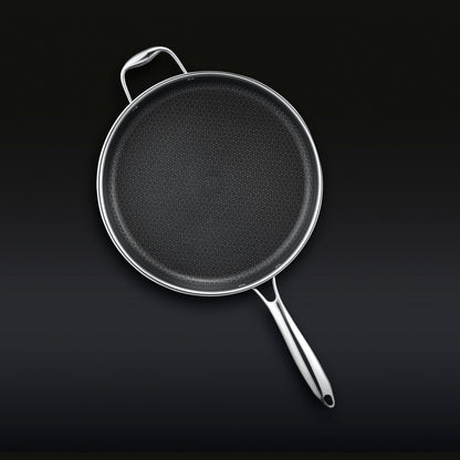 Hybrid Deep Sauté Pan with Lid, 5.5-Qt