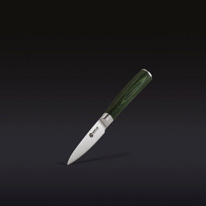 Damascus Steel Paring Knife, 3.5" (Green)
