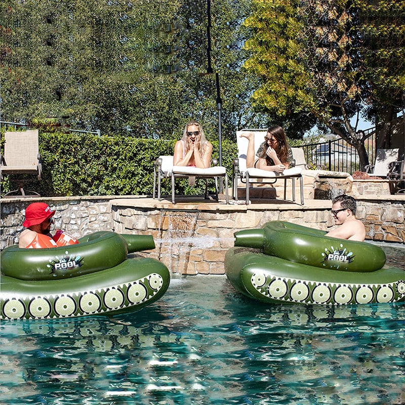 🔥Tank Pool Floats Adult Inflatable Tank Pool Float With Water Cannon🔥