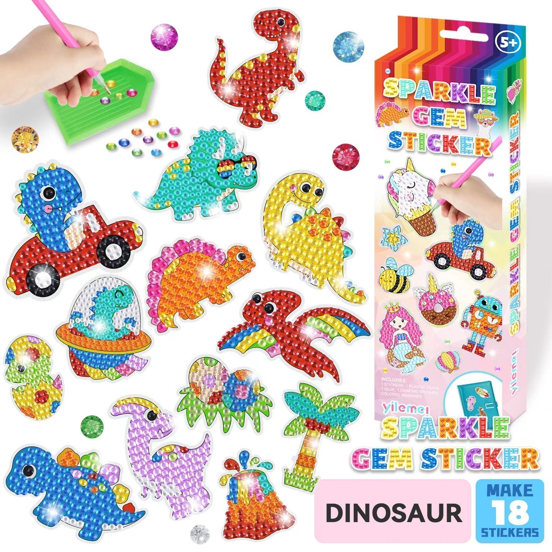 🔥Summer Hot Sale 48% OFF💖DIY children's free stick cartoon diamond painting🔥(Buy 6 Free Shipping)