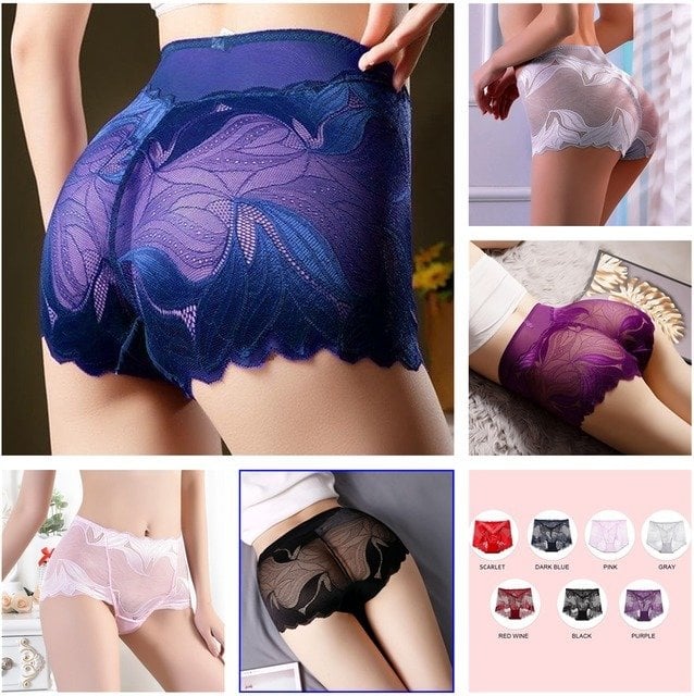💝Hot Sale 💝-Ladies Silk Lace Handmade Underwear Pack