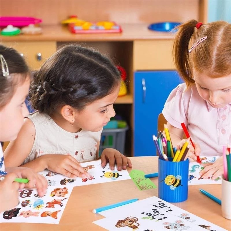 🔥Summer Hot Sale 48% OFF💖DIY children's free stick cartoon diamond painting🔥(Buy 6 Free Shipping)