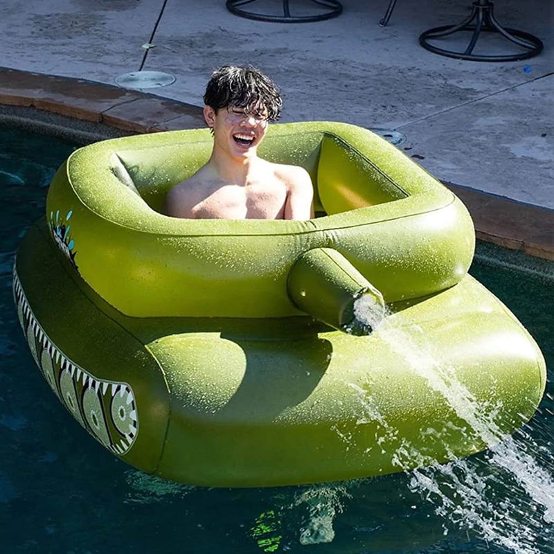 🔥Tank Pool Floats Adult Inflatable Tank Pool Float With Water Cannon🔥