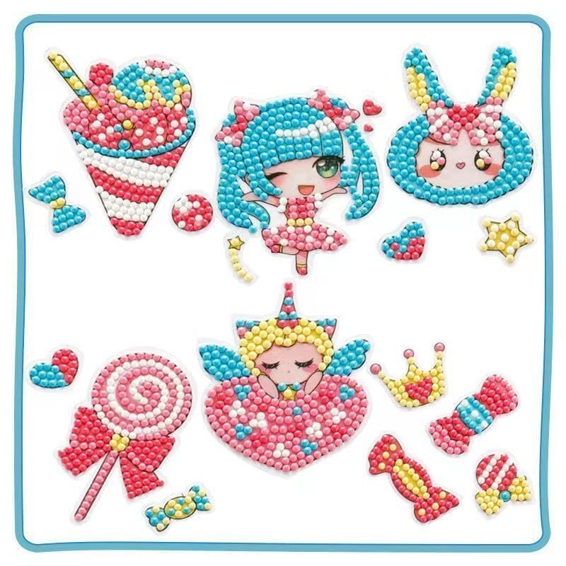 🔥Summer Hot Sale 48% OFF💖DIY children's free stick cartoon diamond painting🔥(Buy 6 Free Shipping)