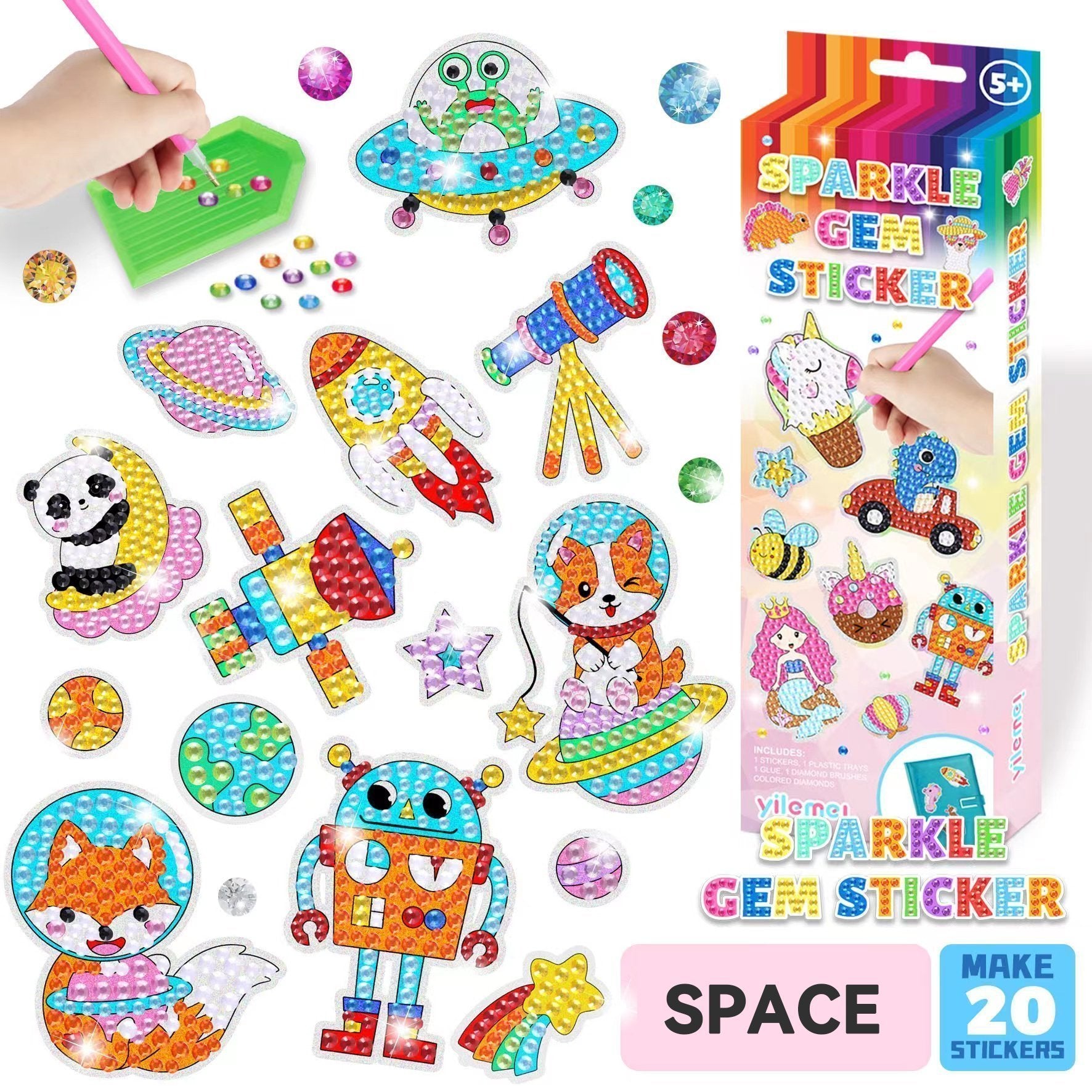 🔥Summer Hot Sale 48% OFF💖DIY children's free stick cartoon diamond painting🔥(Buy 6 Free Shipping)