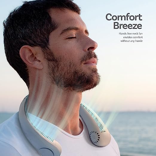 🔥Portable Neck Fan, Bladeless Hands Free Fan🔥