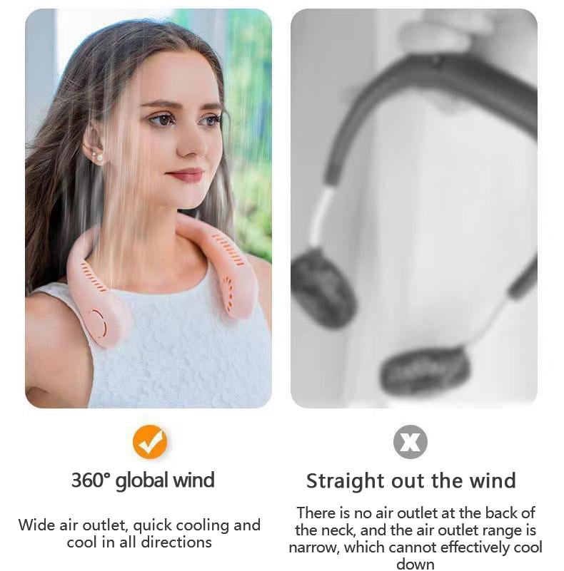 🔥Portable Neck Fan, Bladeless Hands Free Fan🔥