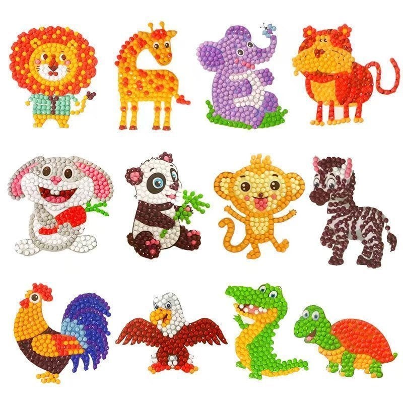 🔥Summer Hot Sale 48% OFF💖DIY children's free stick cartoon diamond painting🔥(Buy 6 Free Shipping)