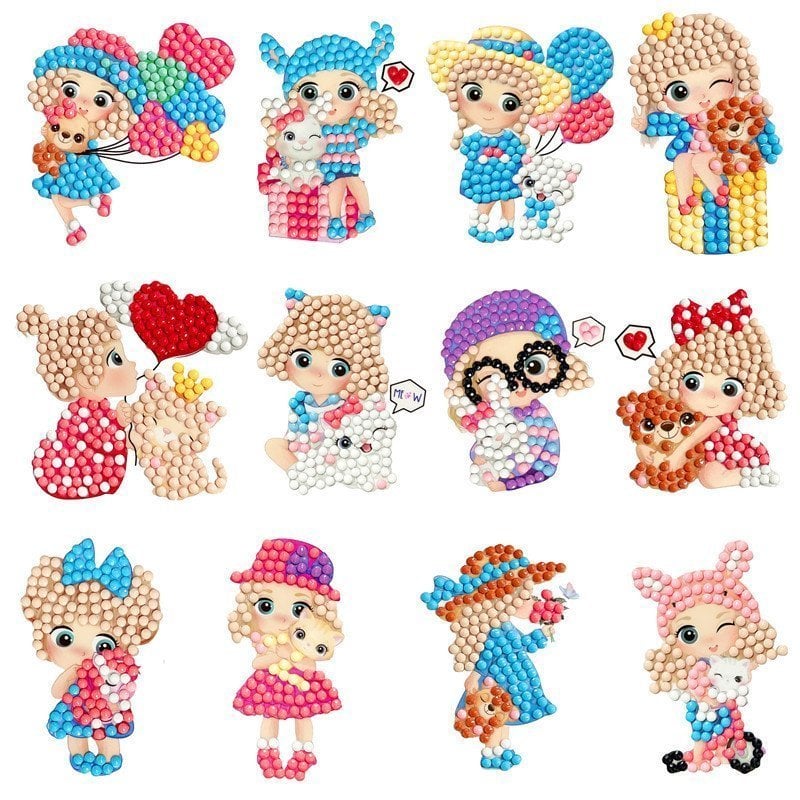 🔥Summer Hot Sale 48% OFF💖DIY children's free stick cartoon diamond painting🔥(Buy 6 Free Shipping)